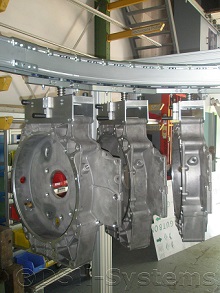 Fördertechnik: Hängebahn einzeltransport